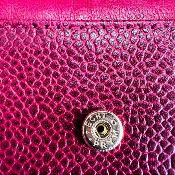 Chanel Burgundy Red Caviar Leather Fold Over Open Wallet - Picture 5 of 16